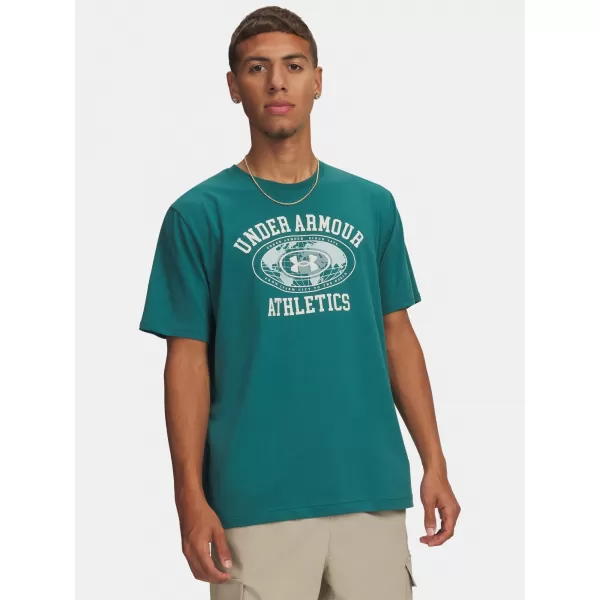  Férfi póló UNDER ARMOUR M 60/40S ARMOR GLOBE SS 6009261-338 ZÖLD 