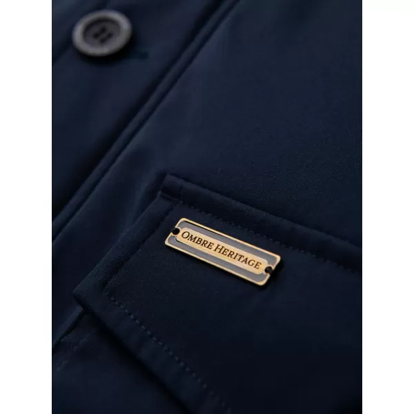  Férfi parka OMBRE OM-JAPJ-0287 SÖTÉTKÉK 