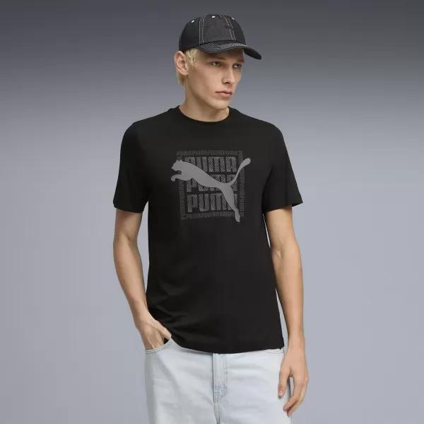  Férfi póló PUMA GRAPHIC TEE 691775_01 PUMA FEKETE 