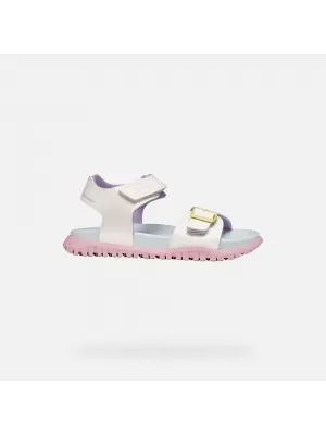 Lány szandál GEOX SANDAL FUSBETTO J35HQA000BCC0653 FEHÉR