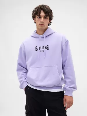 Férfi pulóver GAP LOGO PULLOVER HOODIE 821291-00 ORCHIDEA