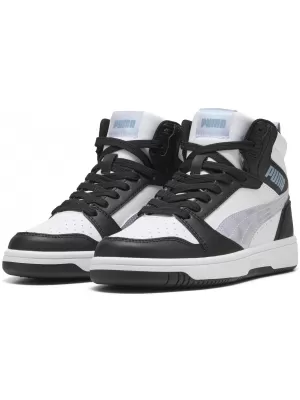 Női cipők PUMA REBOUNDV6MIDSPACEBELLEJR 402768-02 PUMA FEKETE/LILA CRUSH/FEHÉR