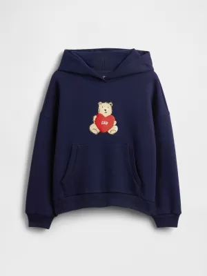 Gyermek pulóver GAP LOGO HOODIE PULLOVER 847141-01 HADITENGERÉSZET EGYENRUHA