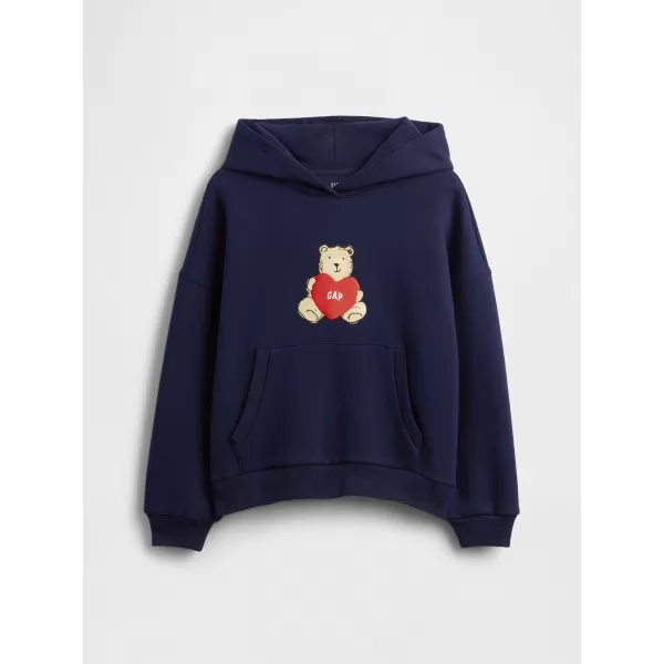  Gyermek pulóver GAP LOGO HOODIE PULLOVER 847141-01 HADITENGERÉSZET EGYENRUHA 