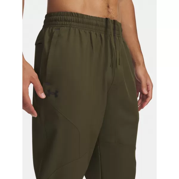  Férfi sportnadrág UNDER ARMOUR UA UNSTOPPABLE TAPERED PANTS 6003861-308 ZÖLD 