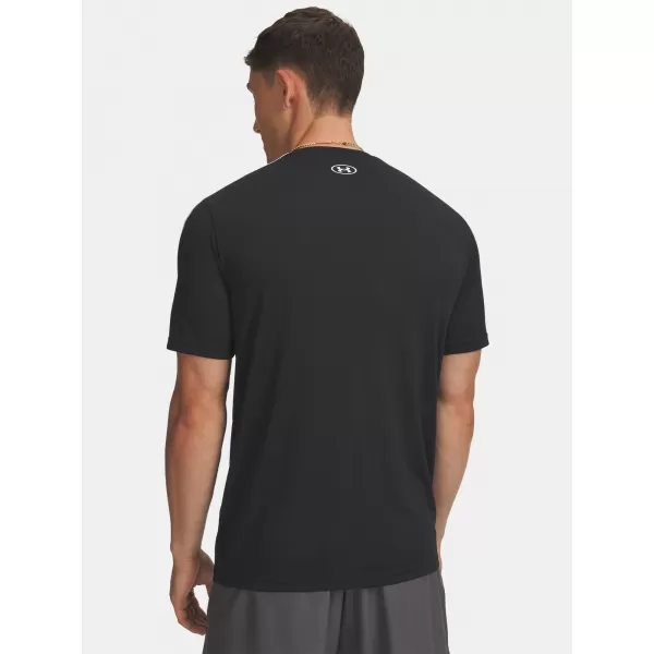  Férfi póló UNDER ARMOUR TECH TAPING SS 6012356-001 FEKETE 
