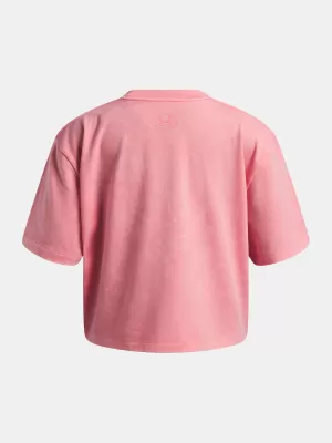 Lányos póló UNDER ARMOUR UA G RIVAL WASH SS 6011673-600 RÓZSASZÍN