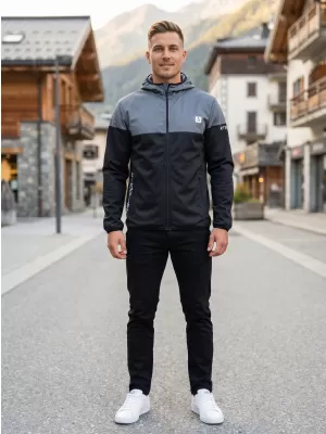 Férfi prémium softshell kabát ALTISPORT VOJ/ALM051JACK01 SZÜRKÉSFEKETE