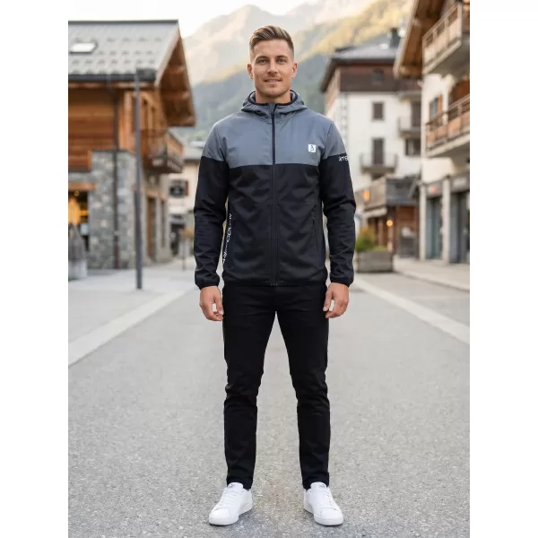  Férfi prémium softshell kabát ALTISPORT VOJ/ALM051JACK01 SZÜRKÉSFEKETE 