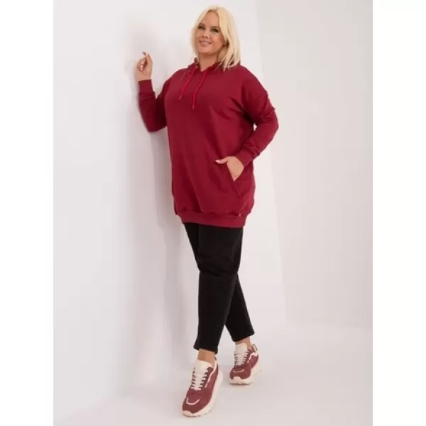  Női pulóver BASIC FEEL GOOD RV-BL-6338.19X BURGUNDIA 
