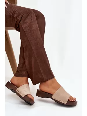 Női papucs BOTO FERINNA 41222 KHAKI