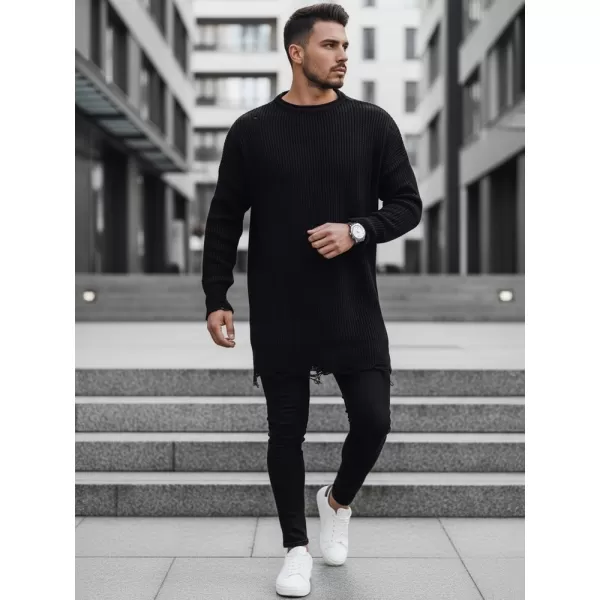  Férfi pulóver DSTREET WX1962 FEKETE 