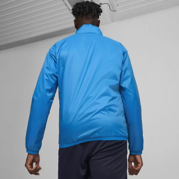  Férfi dzseki PUMA TEAMGOAL ALL WEATHER JACKET 659038-02 E.BLUE LEMONADE/ E.KÉK LIMONÁDÉ/PUMA FEHÉR 