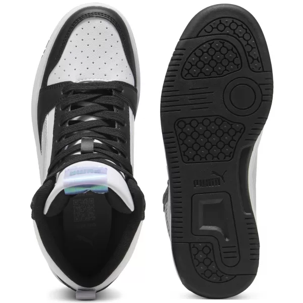  Női cipők PUMA REBOUNDV6MIDSPACEBELLEJR 402768-02 PUMA FEKETE/LILA CRUSH/FEHÉR 