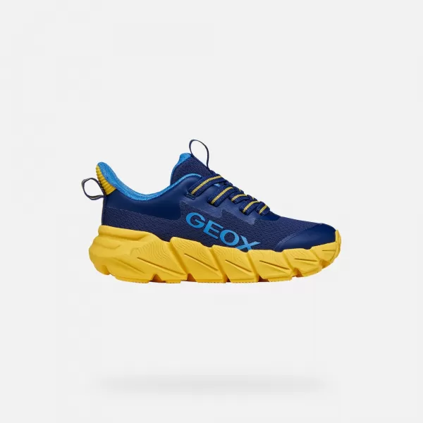  Fiú tornacipő GEOX FLEXYPER FAST J46N1A0149JC0657 SÖTÉTKÉK 