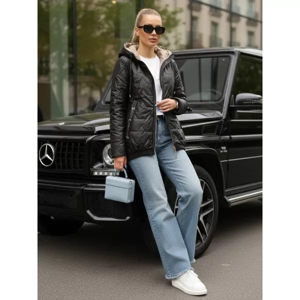  Női kabát DSTREET TY5546 FEKETE 