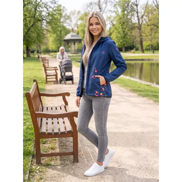 Női prémium softshell kabát ALTISPORT VOJ/ALW077JACK01 SÖTÉTKÉK/NARANCS 