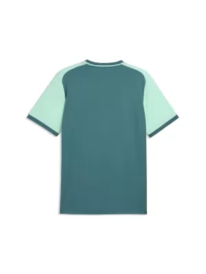 Férfi funkcionális póló PUMA TEAMLIGA26 MATCHDAY JERSEY 706544_43 EMERALD ICE/ SMARAGD JÉG/PUMA FEHÉR