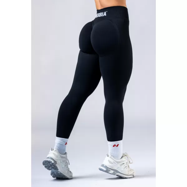  Magas derekú push-up leggings POWER 888 BLACK Nebbia 