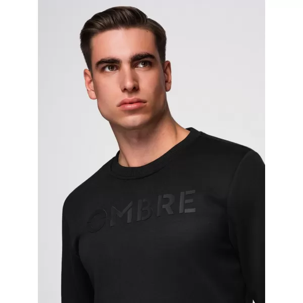  Férfi pulóver OMBRE B1711 FEKETE 