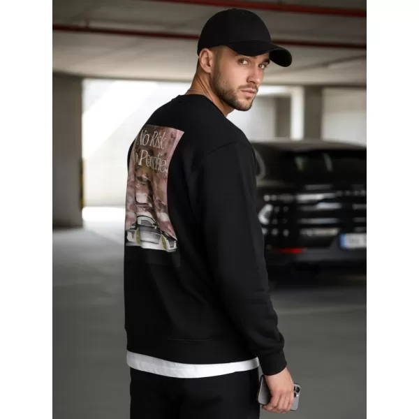  Férfi pulóver DSTREET BX5947 FEKETE 