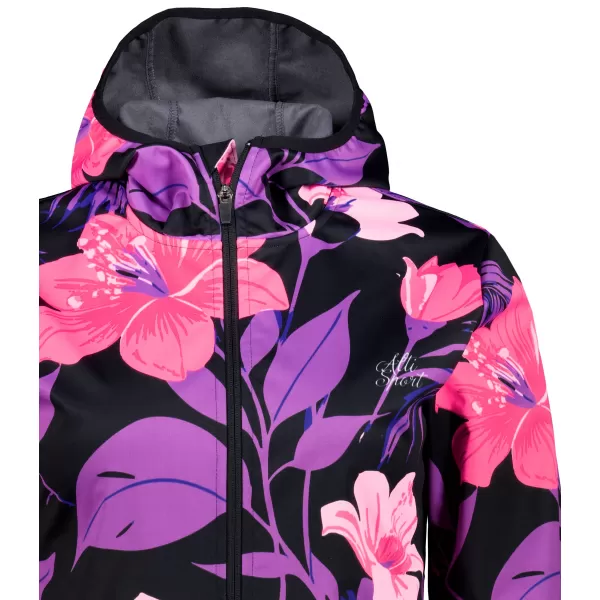 Női prémium softshell kabát ALTISPORT VOJ/ALW115JACK01 LILA/FEKETE 