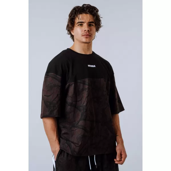  Túlméretes póló POWER 898 DARK BROWN CAMO Nebbia 