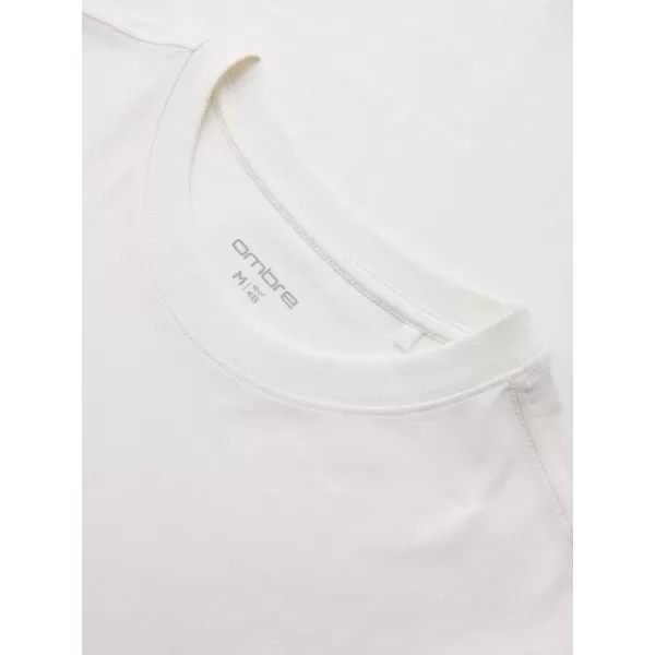  Férfi póló OMBRE OM-LSPT-0136 FEHÉR 