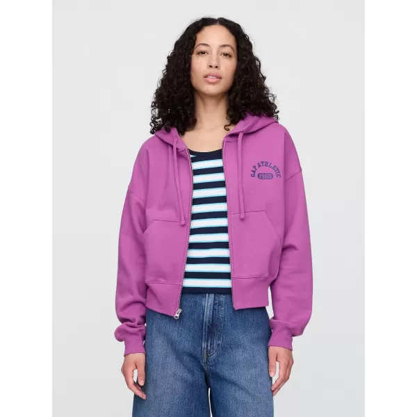  Női pulóver GAP LOGO HOODIE ZIP 823753-00 CATTLEYA ORCHIDEA 