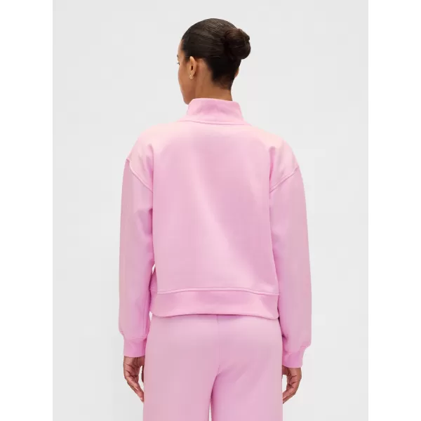  Női pulóver GAP LOGO HALF ZIP 852841-05 KANKALIN RÓZSASZÍN 