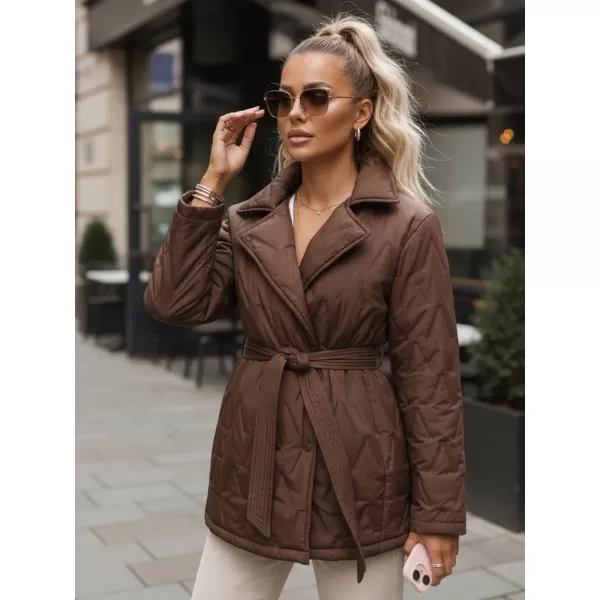  Női kabát DSTREET TY5586 BARNA 