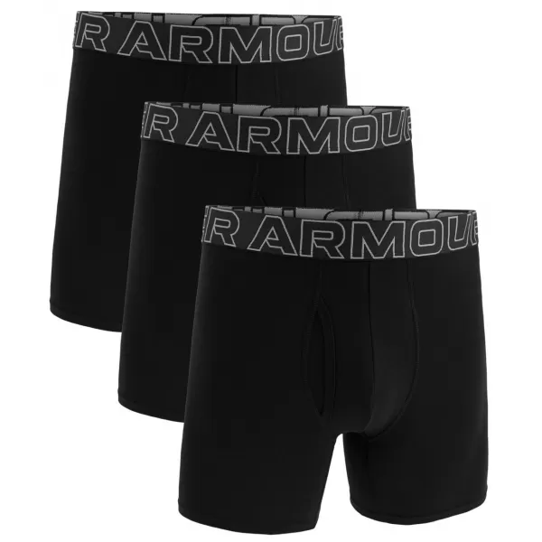  Férfi boxerek UNDER ARMOUR M UA PERF COTTON 3IN FEKETE 