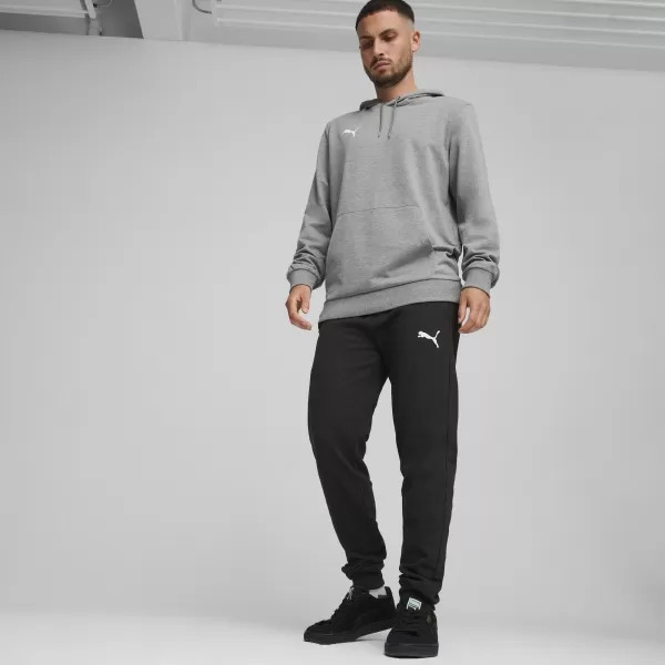  Férfi pulóver PUMA TEAMGOAL CASUALS HOODY 658618_33 KÖZEPES SZÜRKE HEATHER/FEHÉR 