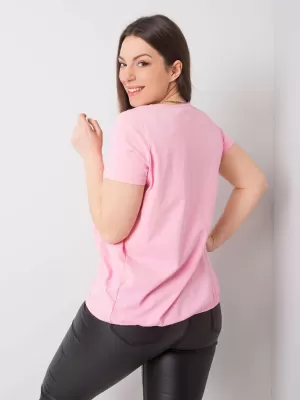 Női póló BASIC FEEL GOOD RV-TS-6320.85P RÓZSASZÍN