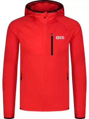 Férfi powerfleece pulóver NORDBLANC CREEK NBWFM8280 PIROS
