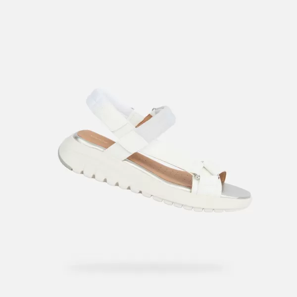  Női szandál GEOX FLEXTRIDE S G013067 FEHÉR 