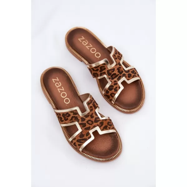  Női papucs ZAZOO 40383 BARNA 