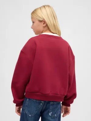 Gyermek pulóver GAP CREW SWEATSHIRT 842081-01 HERING