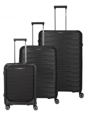Bőrönd TRAVELITE Mooby S,M,L Front pocket FEKETE