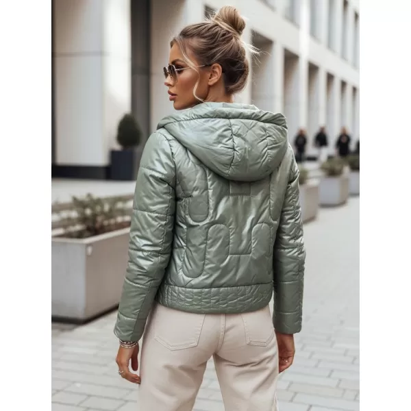  Női kabát DSTREET TY3712 ZÖLD 