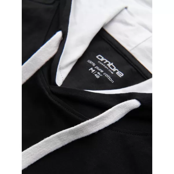  Férfi póló OMBRE OM-TSCT-0256 FEKETE 