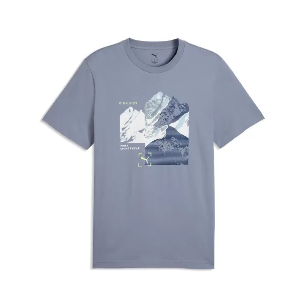  Férfi póló PUMA GRAPHIC TEE 691779_65 SZÜRKE ÉGBOLT 