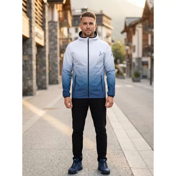  Férfi prémium softshell kabát ALTISPORT VOJ/ALM126JACK01 SÖTÉTKÉK/FEHÉR 