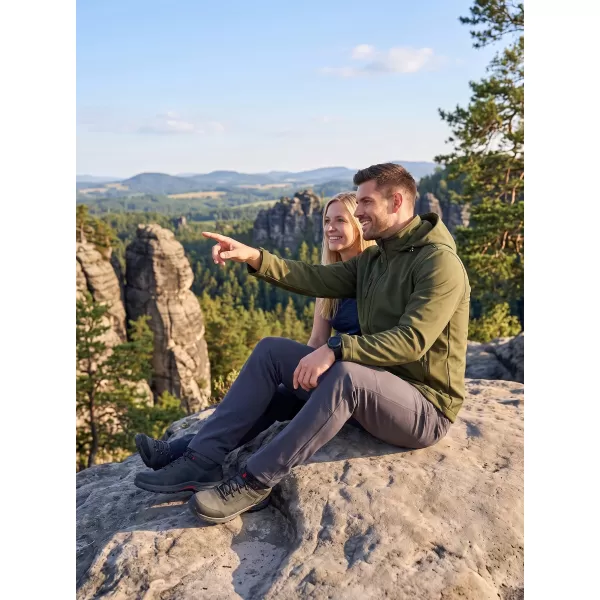  Férfi softshell kabát ALTISPORT NoPrint NP/ALM845 KATONAI 