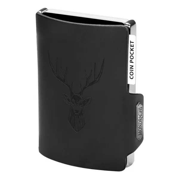  Pénztárca MONDRAGHI Silhouette Classic Deer FEKETE 