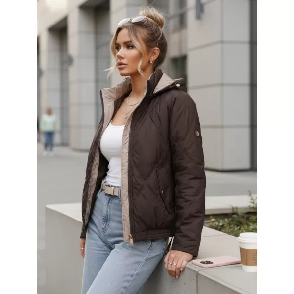  Női kabát DSTREET TY5671 BARNA 