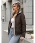 Női kabát DSTREET TY5671 BARNA