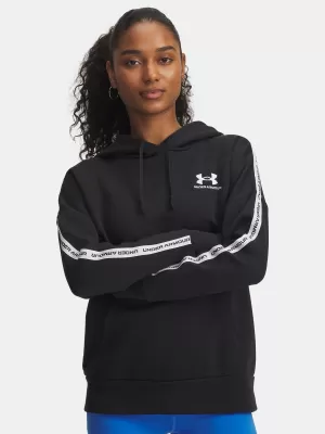 Női pulóver UNDER ARMOUR ICON FLEECE TAPED HDY 6003708-004 FEKETE