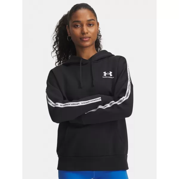  Női pulóver UNDER ARMOUR ICON FLEECE TAPED HDY 6003708-004 FEKETE 