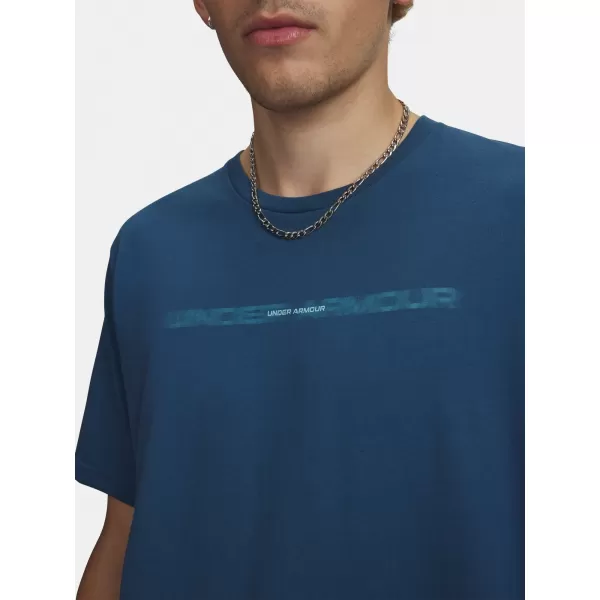  Férfi póló UNDER ARMOUR M BLUR WM SS 6009248-498 KÉK 